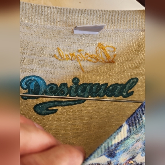 Desigual multicolored‎ classic hip-length sweater - Picture 2 of 5